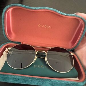 Gucci Gold Frame Sunglasses